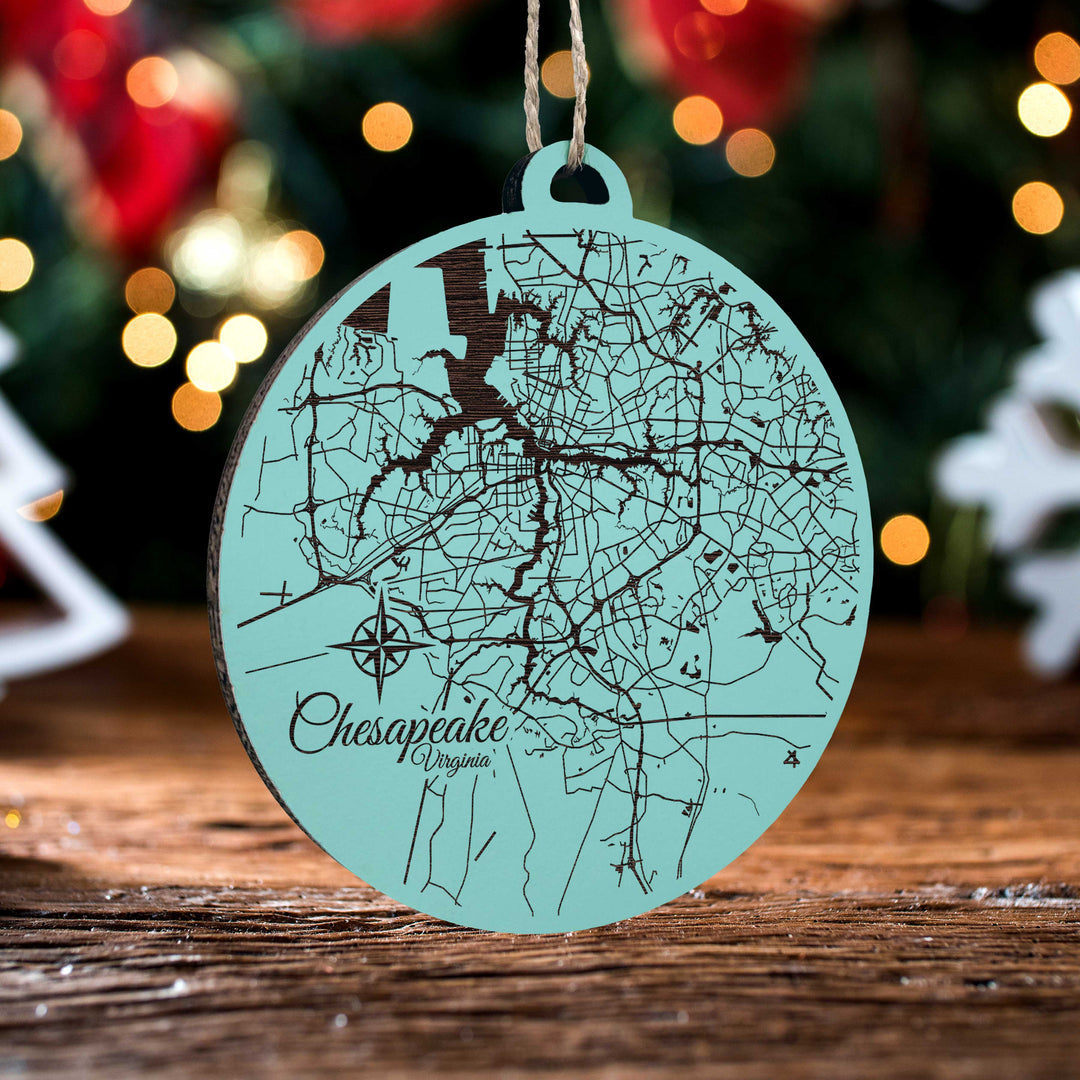 Chesapeake, Virginia Round Ornament