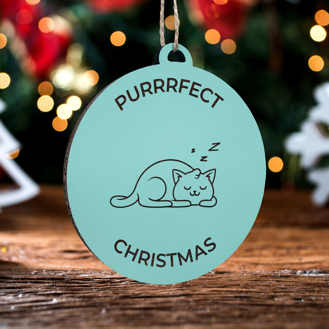 Purrrfect Christmas Ornament