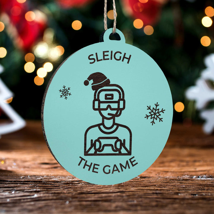 Sleigh the Game Ornament