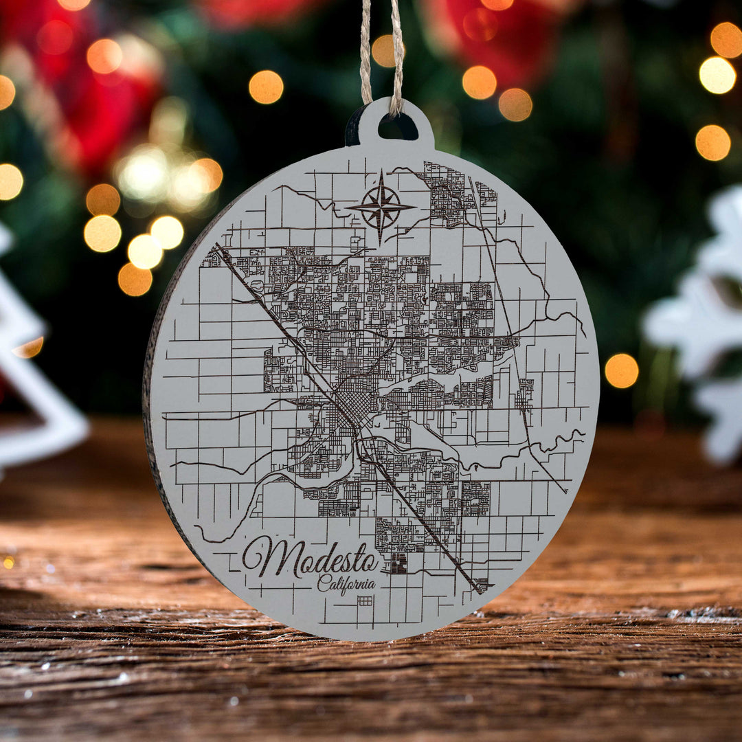 Modesto, California Round Ornament