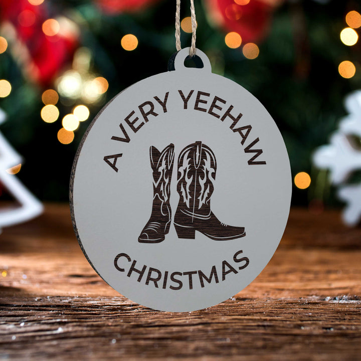 Yee Haw Xmas Ornament