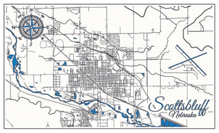 FP2132 - Scottsbluff, NE Micro Metal Magnet (Standard)