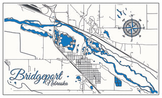 FP2132 - Bridgeport, NE Micro Metal Magnet (Standard)