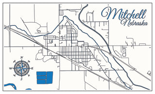 FP2132 - Mitchell, NE Micro Metal Magnet (Standard)