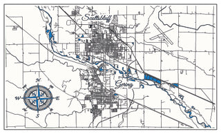 FP2132 - Twin Cities, NE Micro Metal Magnet (Standard)