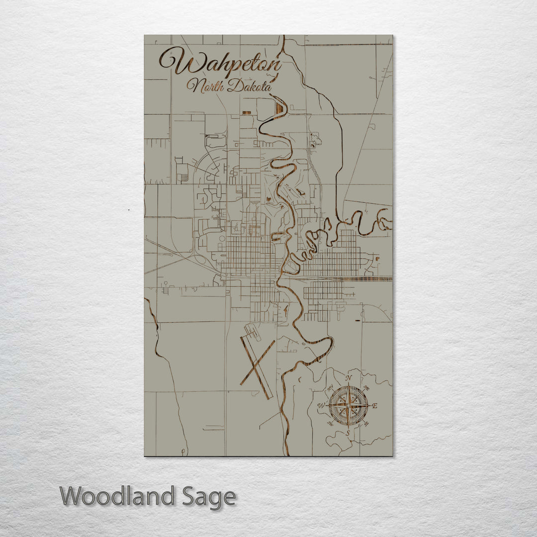 Wahpeton, North Dakota Street Map