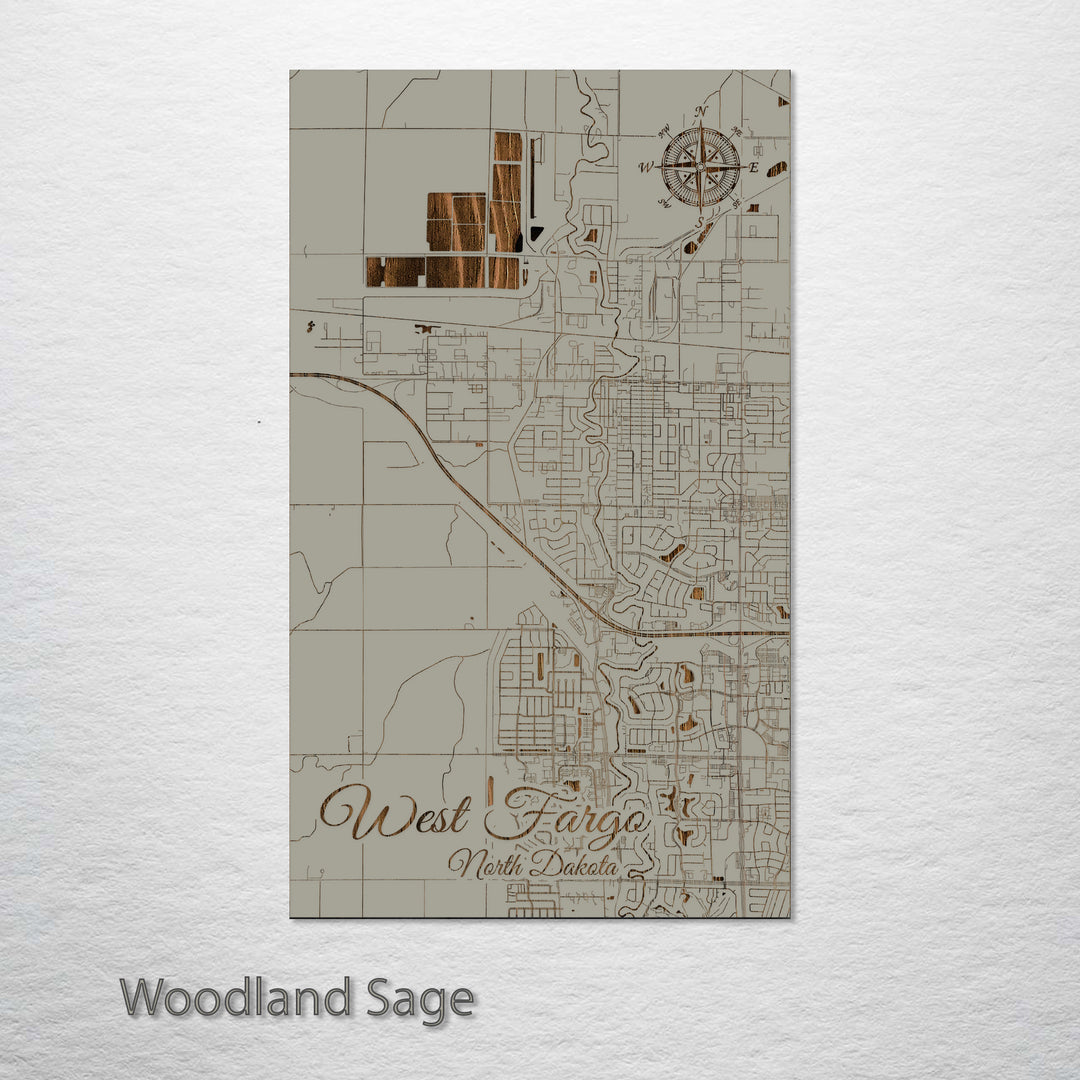 West Fargo, North Dakota Street Map