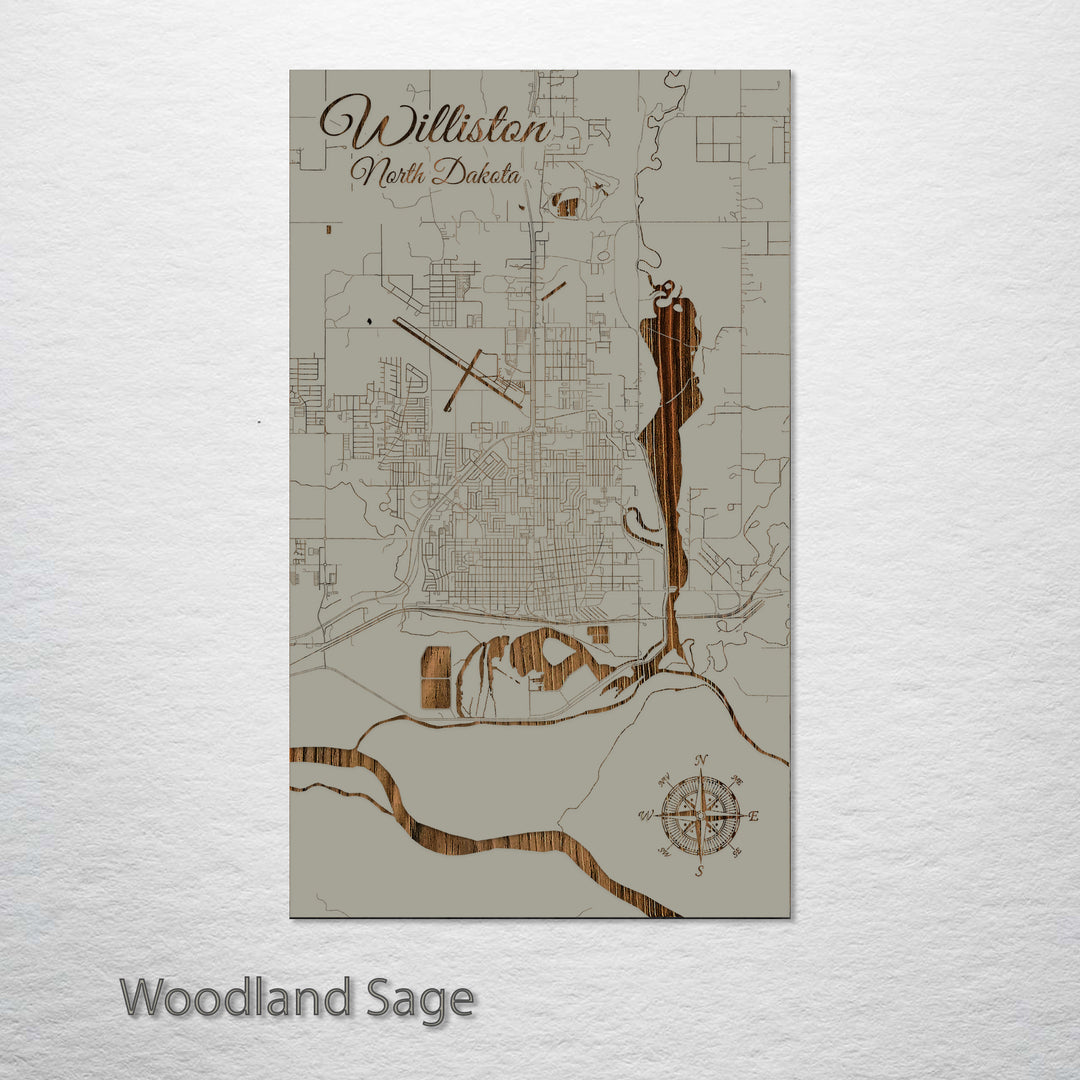 Williston, North Dakota Street Map