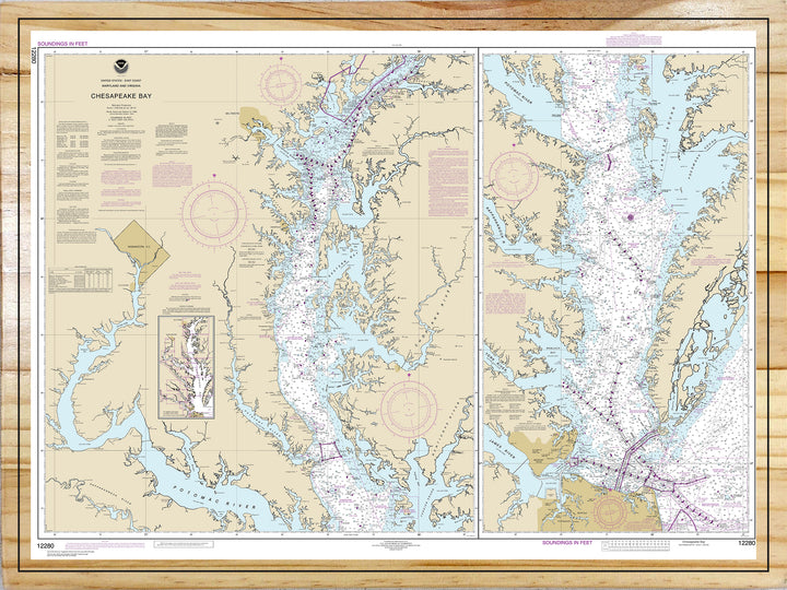 Chesapeake Bay Nautical Map (NOAA)