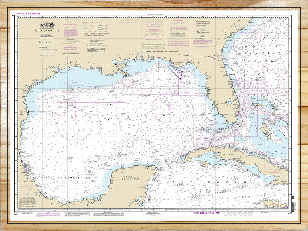 Gulf of Mexico Nautical Map (NOAA)