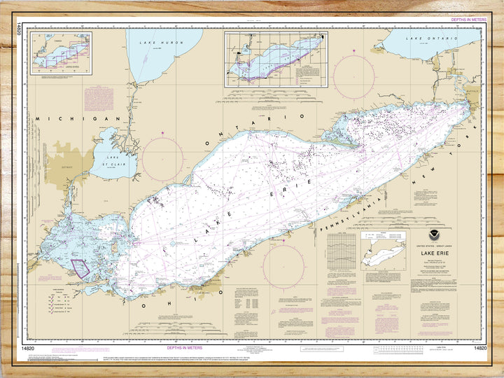 Lake Erie Nautical Map (NOAA)