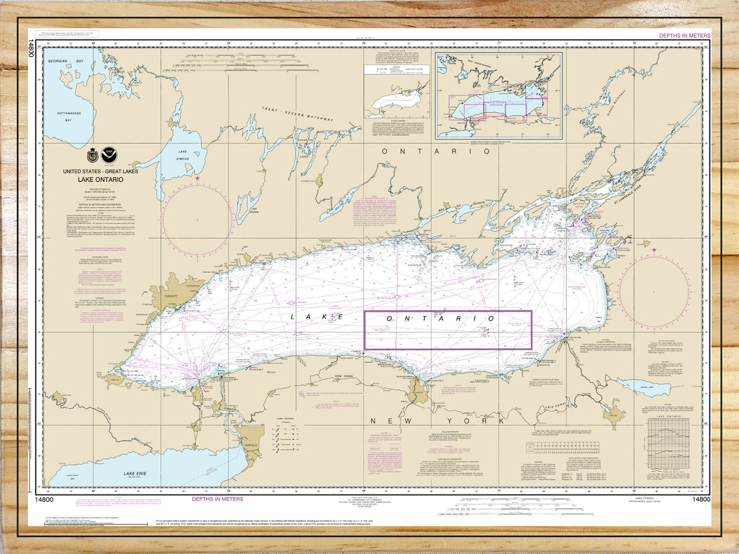 Lake Ontario Nautical Map (NOAA)