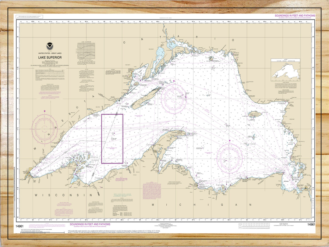 Lake Superior Nautical Map