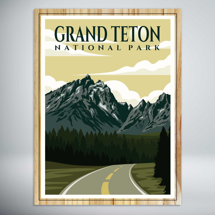 Grand Teton National Park Travel Poster