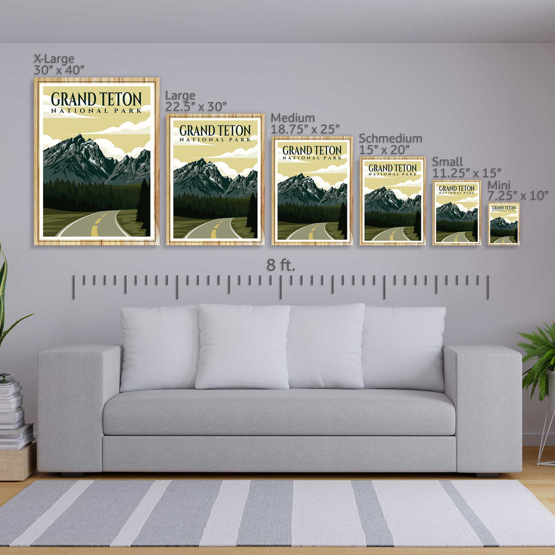 Grand Teton National Park Travel Poster