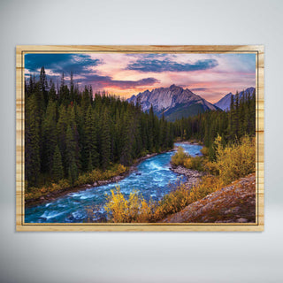 Maligne River Below Grisette Mountain
