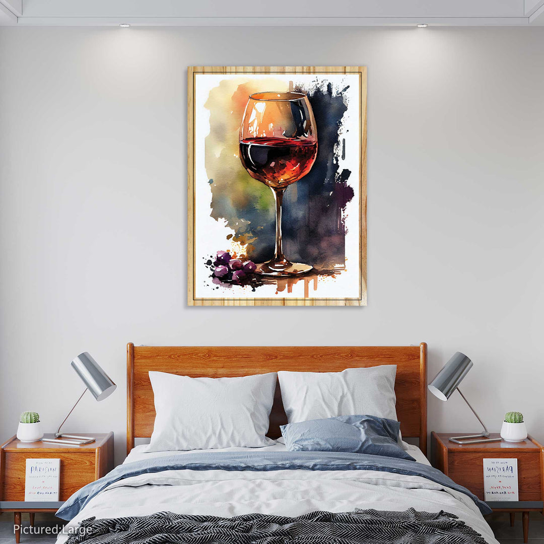 Watercolor Wine Glass