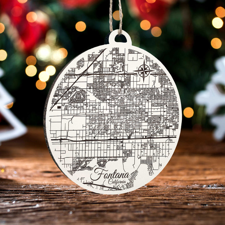 Fontana, California Round Ornament