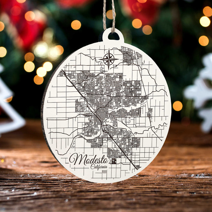 Modesto, California Round Ornament