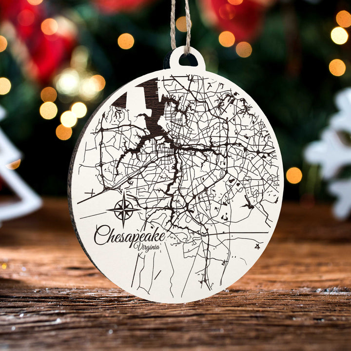 Chesapeake, Virginia Round Ornament