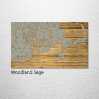Rhode Island Whimsical Engraved Map (Standard)