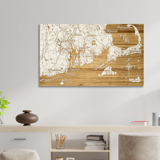 Rhode Island Whimsical Engraved Map (Standard)
