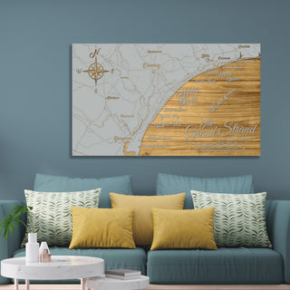 Grand Strand, South Carolina Whimsical Map
