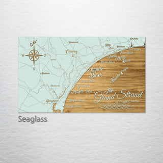 Grand Strand, South Carolina Whimsical Map