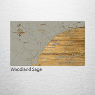 Grand Strand, South Carolina Whimsical Map