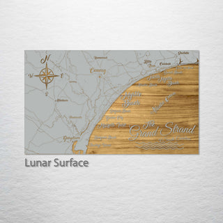 Grand Strand, South Carolina Whimsical Map
