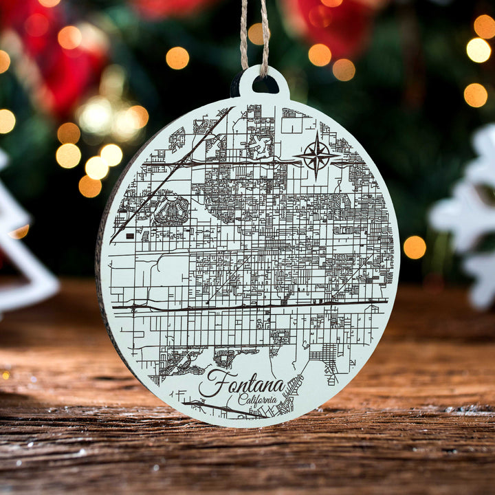 Fontana, California Round Ornament