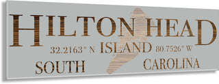 FP2177 - Hilton Head Island, SC 2 Design Engraved Coordinate Stick (MSRP)