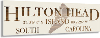 FP2177 - Hilton Head Island, SC 2 Design Engraved Coordinate Stick (MSRP)