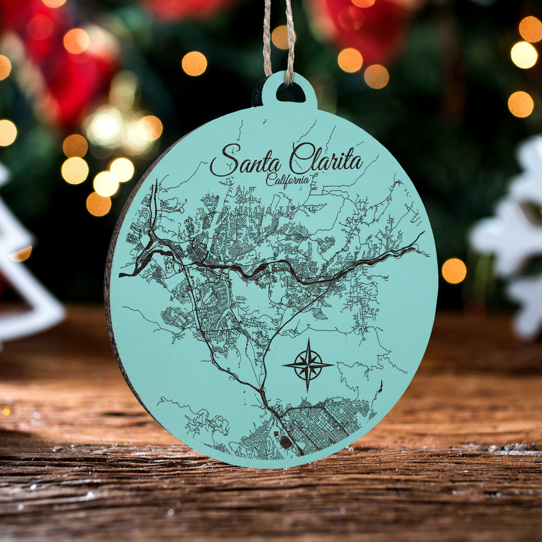 Santa Clarita, California Round Ornament