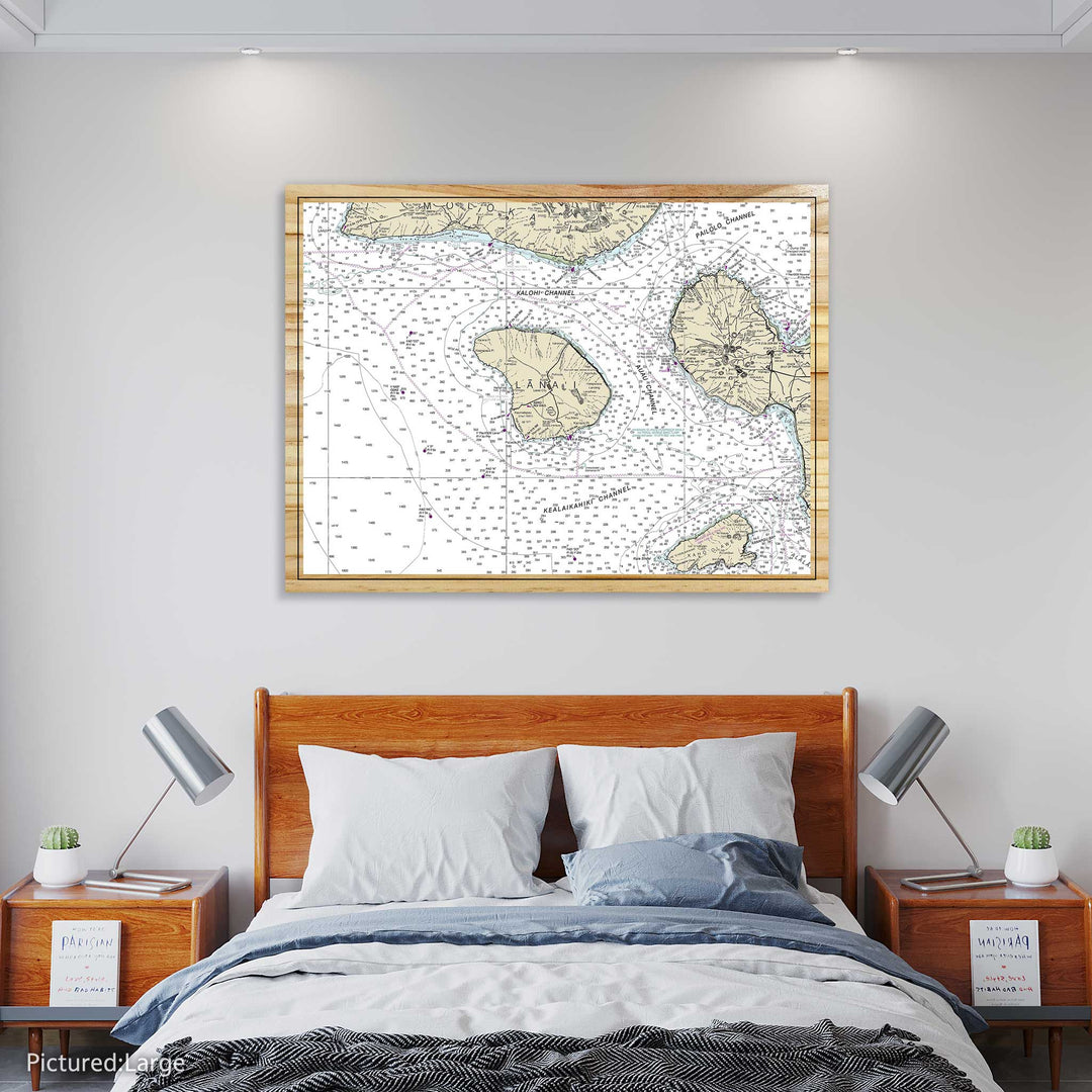 FP1584 - Lana'i Printed Nautical Map (NOAA) (Standard)