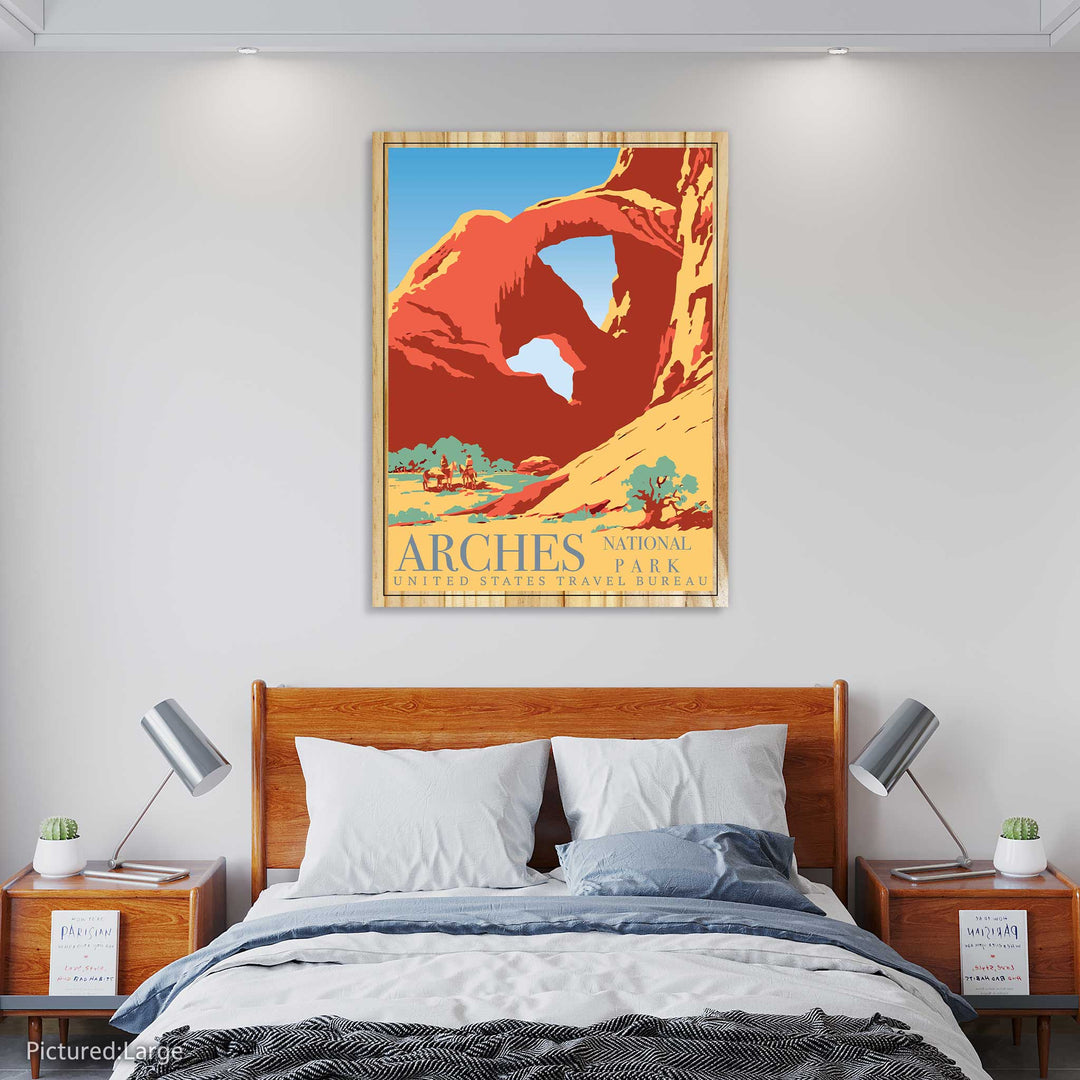 Arches National Park Vintage Travel Poster