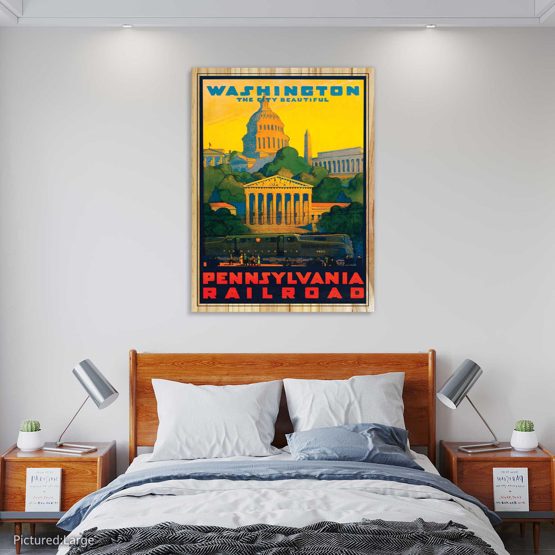 Washington Pennsylvania Railroad Vintage Travel Poster