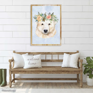 Polar Bear Flower Crown