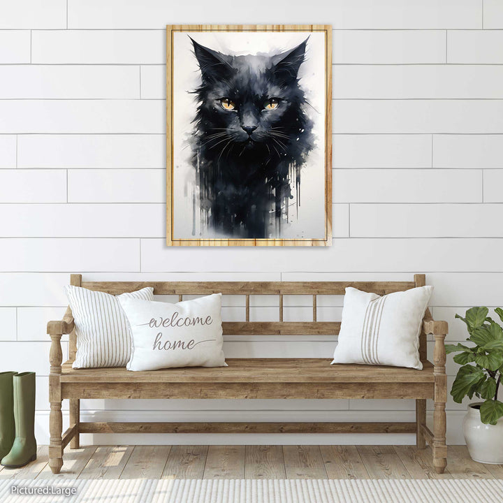 Painted Black Cat