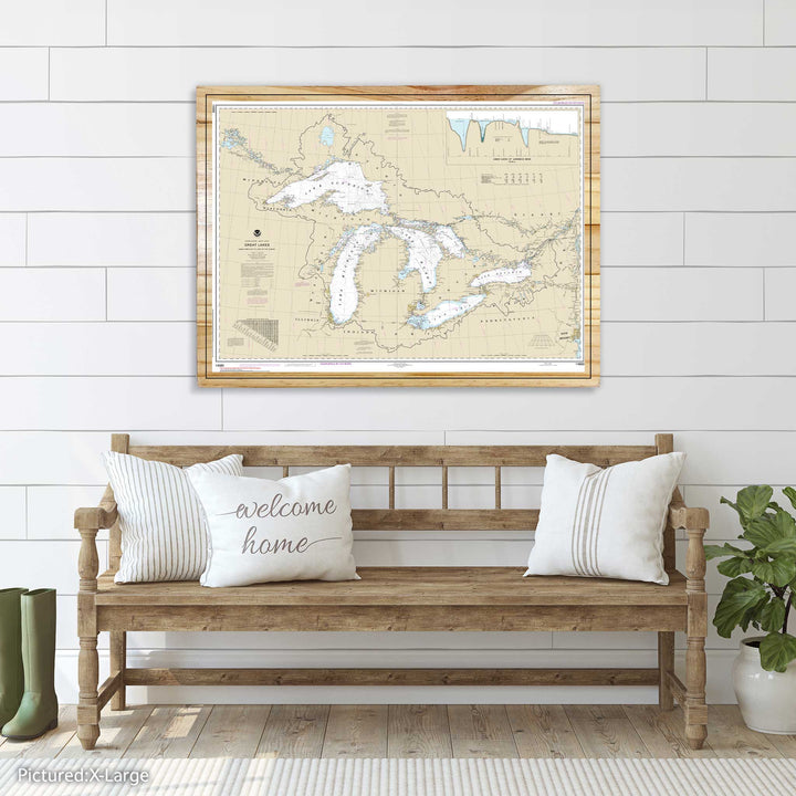 FP0151 - Great Lakes Printed Nautical Map (NOAA) (Bronze)