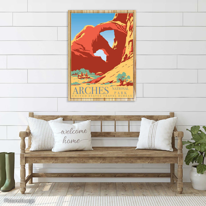 Arches National Park Vintage Travel Poster