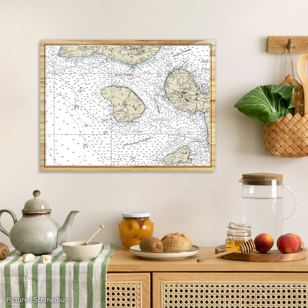 FP1584 - Lana'i Printed Nautical Map (NOAA) (Standard)