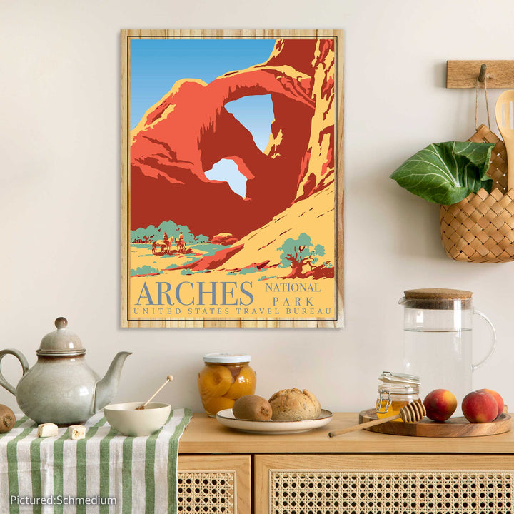 Arches National Park Vintage Travel Poster