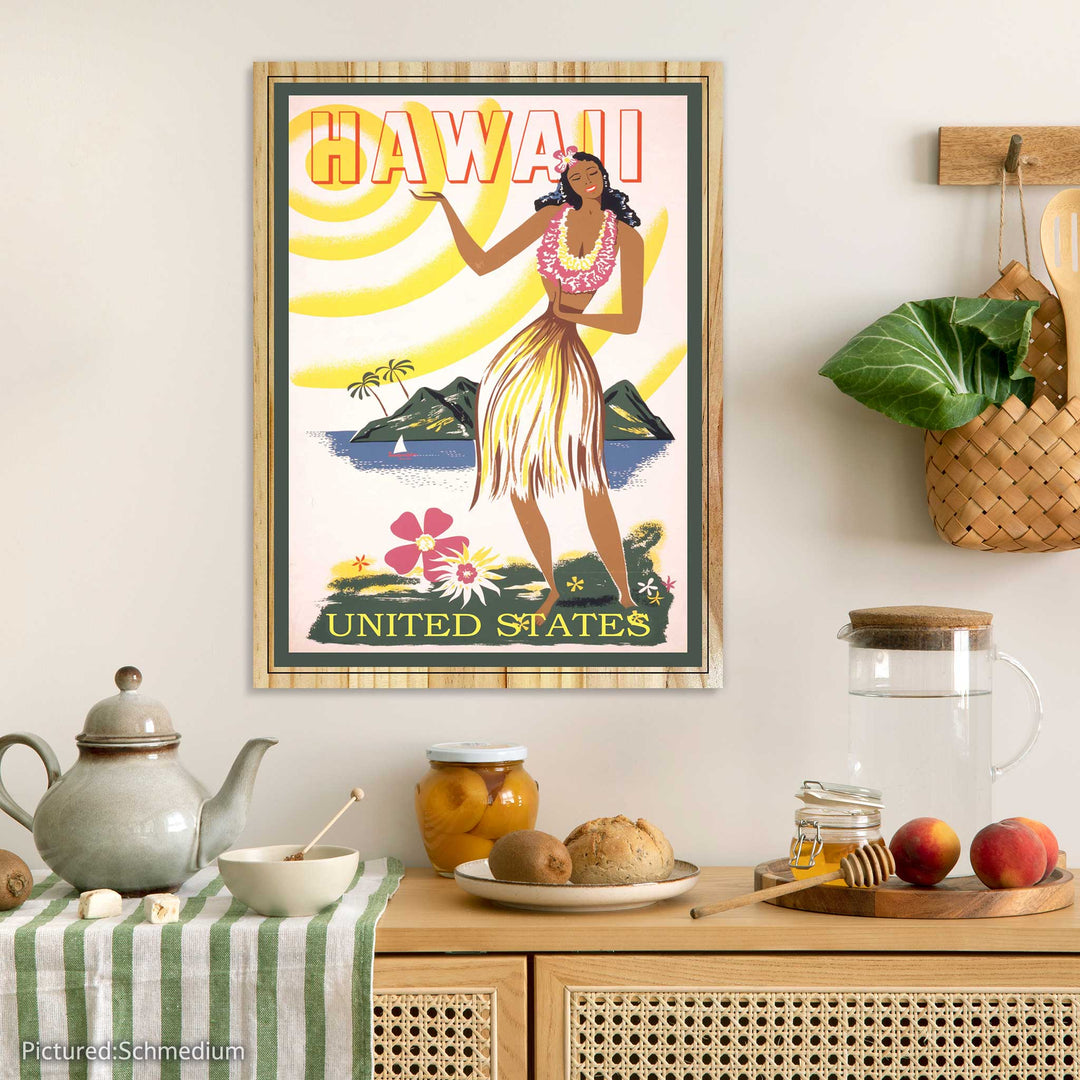 Hawaii Vintage Travel Poster