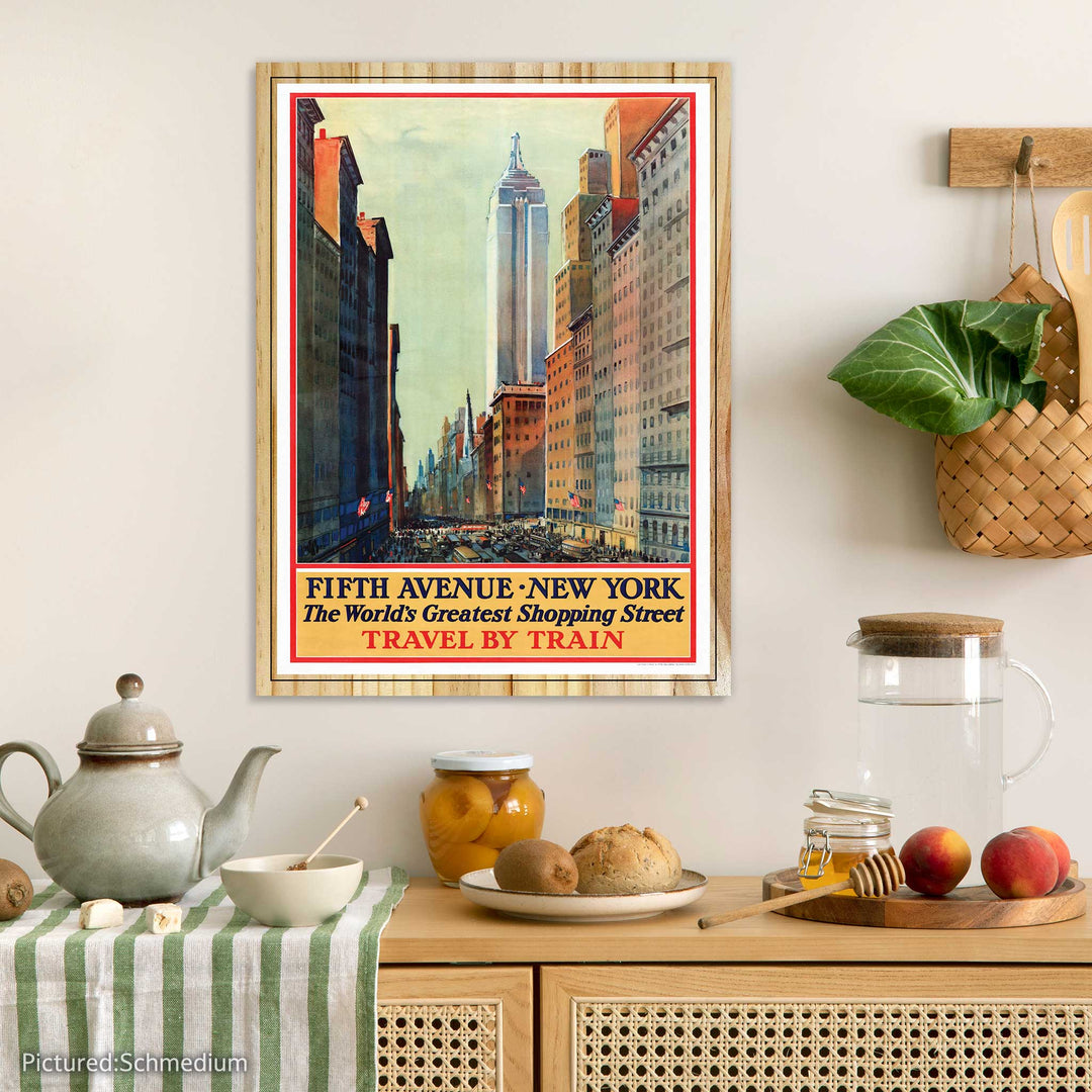 Fifth Avenue, New York Travel Poster