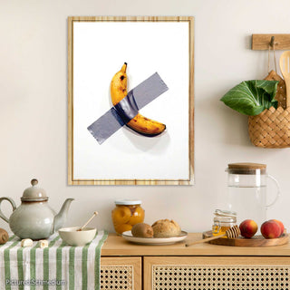 Banana Duct Taped to a Wall