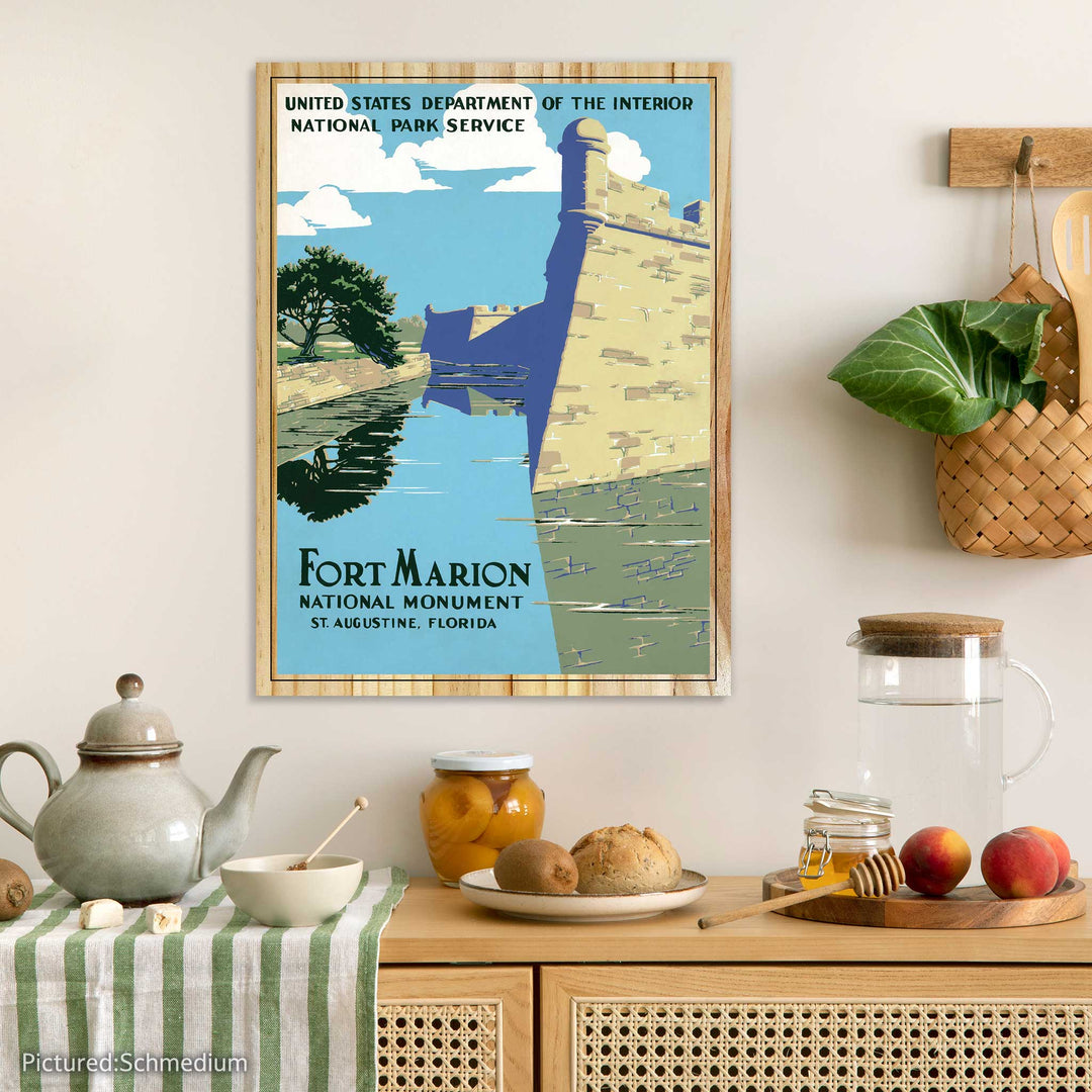 Fort Marion National Monument Travel Poster