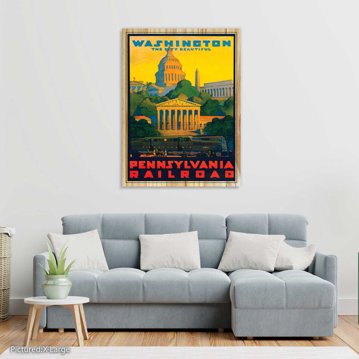 Washington Pennsylvania Railroad Vintage Travel Poster