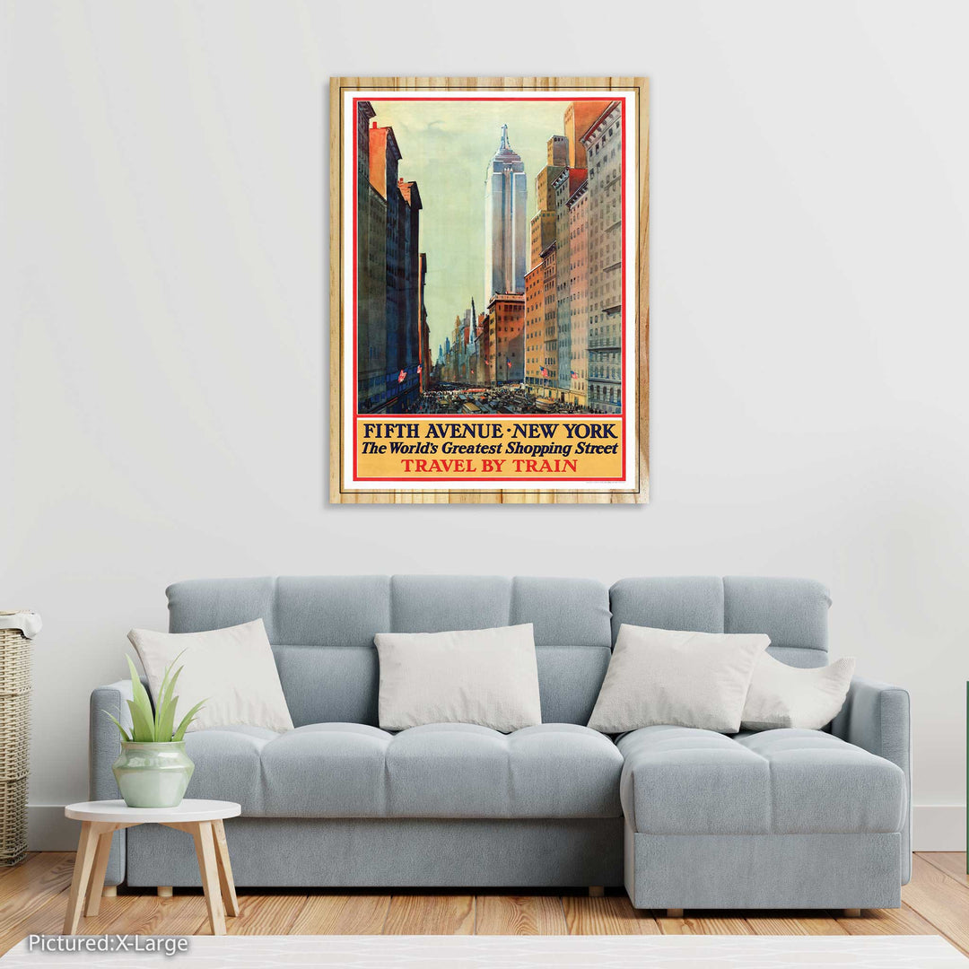 Fifth Avenue, New York Travel Poster