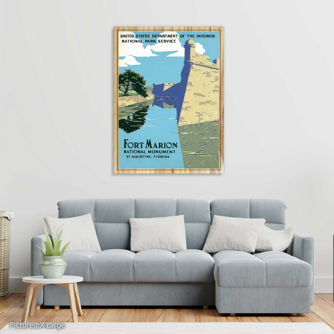 Fort Marion National Monument Travel Poster